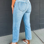 KanCan High Rise Slim Wide Jeans - Medium - Lace and Grace Boutique