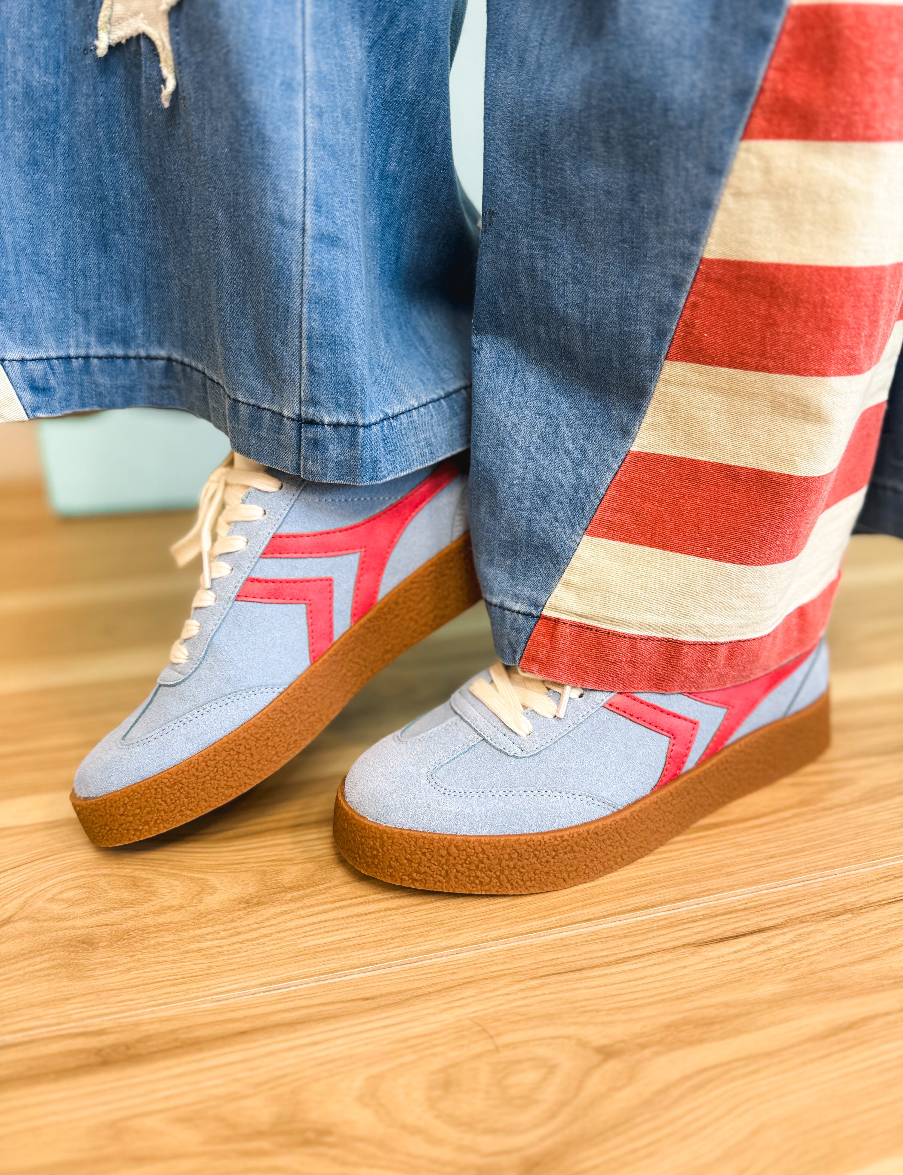 The Nova Sneaker - Blue - Lace and Grace Boutique