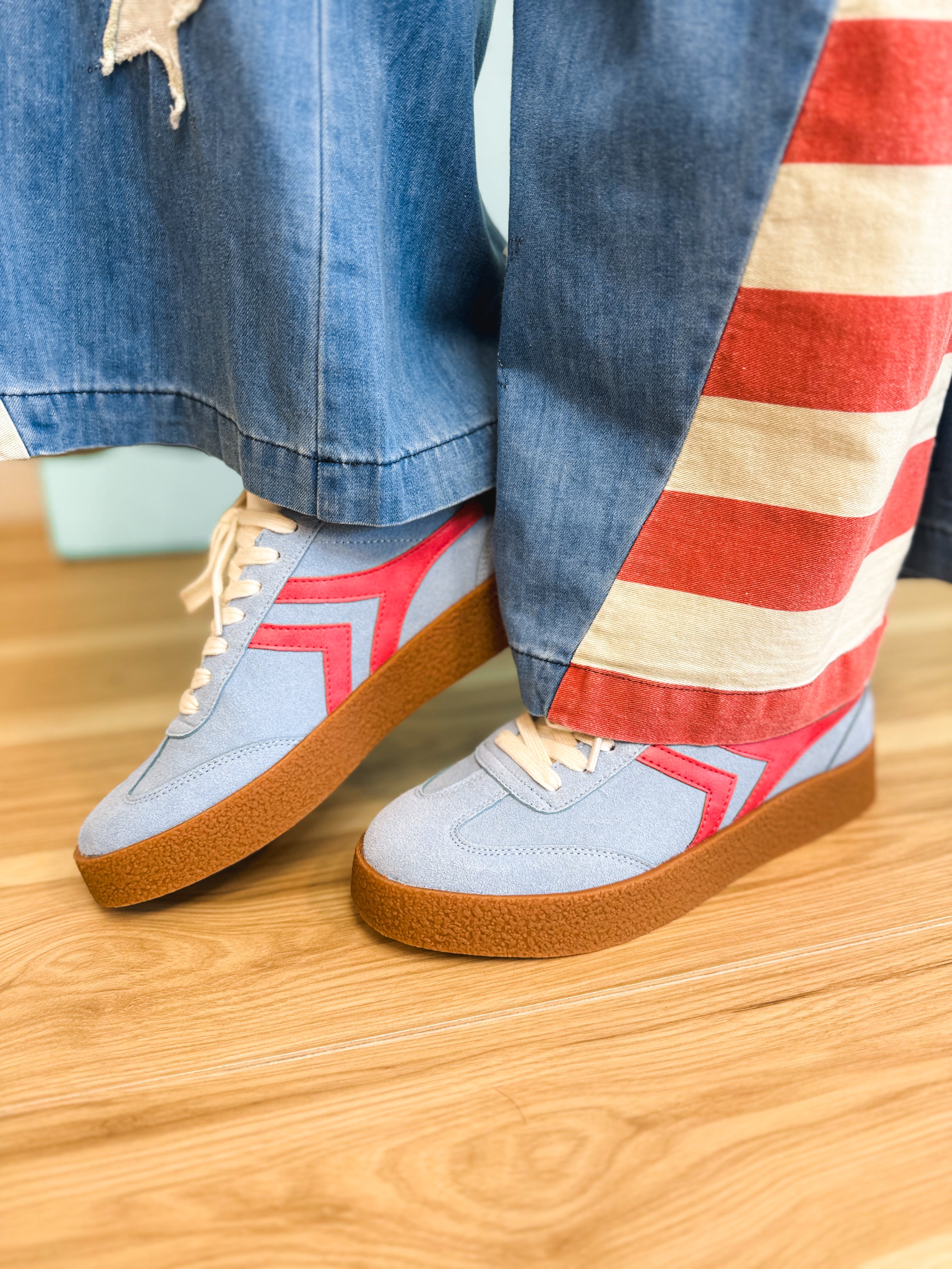 The Nova Sneaker - Blue - Lace and Grace Boutique