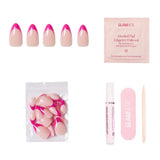 Glamnetic Press On Nails - Raspberry Sorbet - Lace and Grace Boutique
