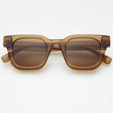 FREYRS Atlas Acetate Rectangular Sunglasses - Brown