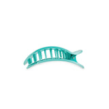 Teleties Round Flat Hair Clip | Small - Totally Turquoise