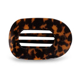 Teleties Round Flat Hair Clip | Large - Tortoise