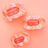Teleties Flat Round Hair Clip | Medium - Just Keep Swimming