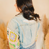 Made For This Granny Square Denim Jacket