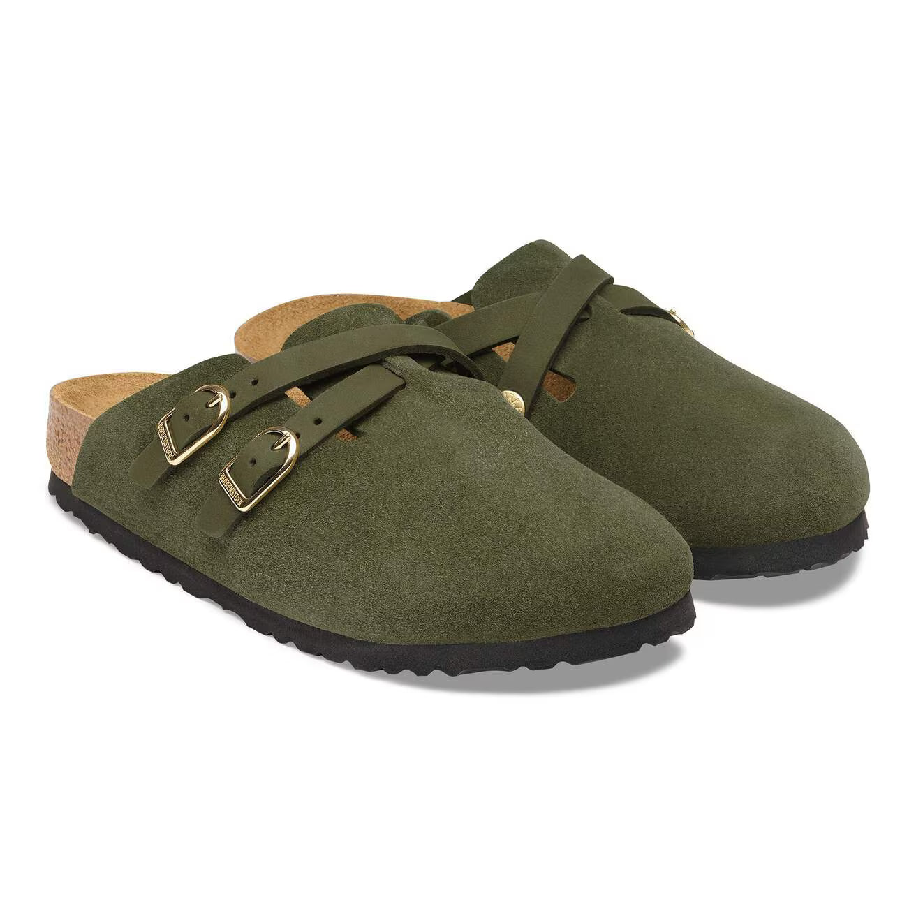 Birkenstock Blair Suede Leather Clog - Thyme - Lace and Grace Boutique