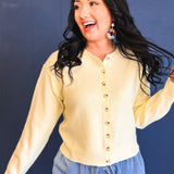 Striped Button-Up Sweater - Daisy - Lace and Grace Boutique