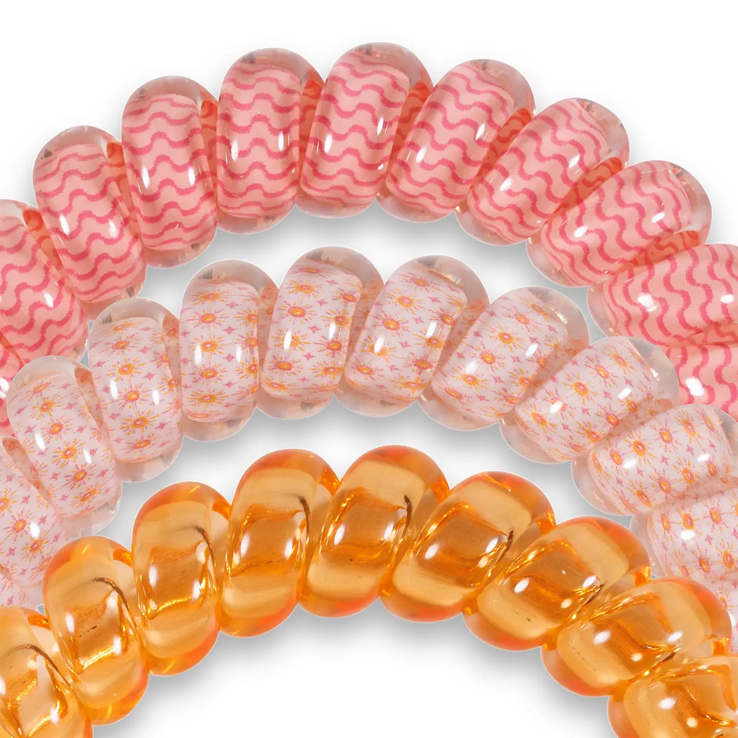 Teleties Spiral Hair Coil | Large - Sunny Days Ahead - Lace and Grace Boutique