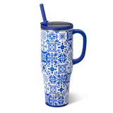 Swig Indigo Tiles Mega Mug - 40oz.