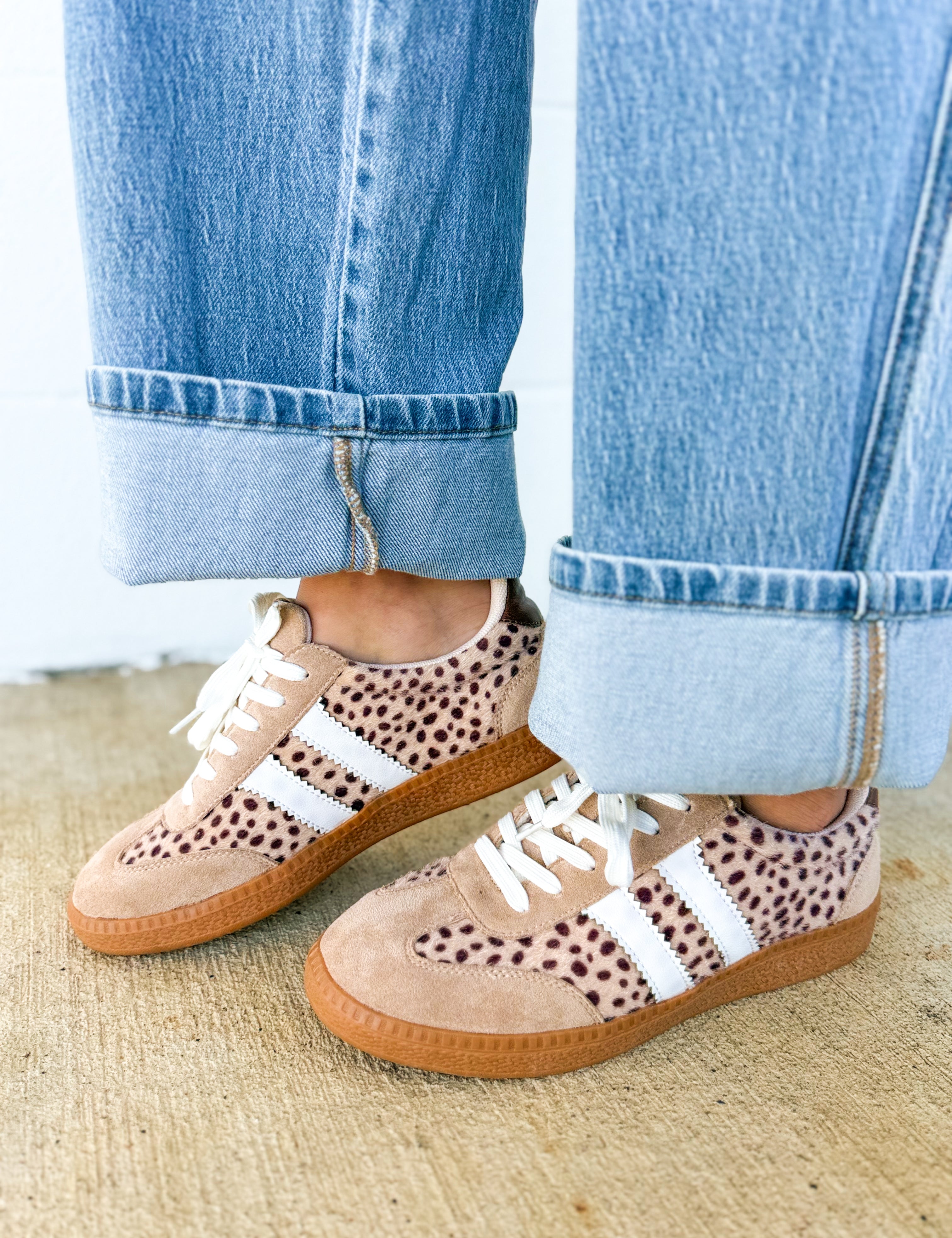 Heads Up Sneaker by Corkys - Sand Mini Leopard - Lace and Grace Boutique