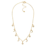 Moon & Star Charm Necklace - Lace and Grace Boutique