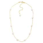 Pearl Cable Chain Link Necklace - Lace and Grace Boutique