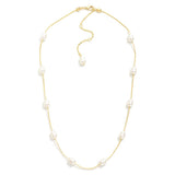 Pearl Cable Chain Link Necklace - Lace and Grace Boutique