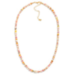 Beaded Stone Candy Necklace - Pink - Lace and Grace Boutique