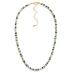 Beaded Stone Candy Necklace - Gray - Lace and Grace Boutique