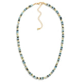 Beaded Stone Candy Necklace - Gray - Lace and Grace Boutique