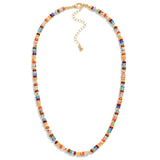 Beaded Stone Candy Necklace - Multicolor - Lace and Grace Boutique