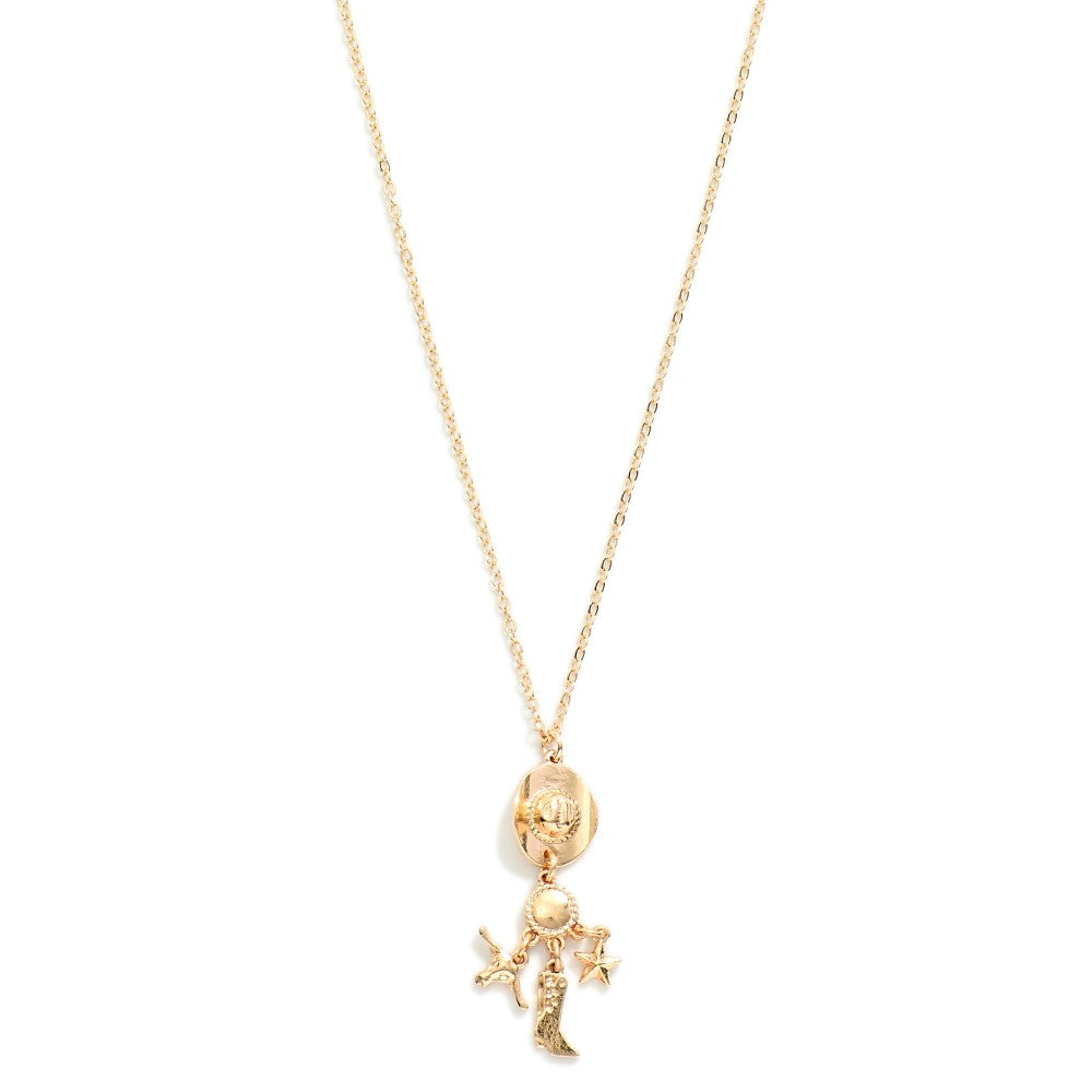 Western Charm Necklace - Gold - Lace and Grace Boutique