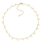 Dainty Pearl Accented Gold Necklace - Lace and Grace Boutique