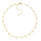 Dainty Pearl Accented Gold Necklace - Lace and Grace Boutique