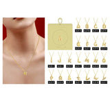 Chunky Gold Initial Pendant Necklace