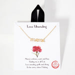 Rhinestone Mama 18K Gold Dipped Necklace - Lace and Grace Boutique