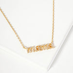 Rhinestone Mama 18K Gold Dipped Necklace - Lace and Grace Boutique