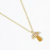 Dainty Mushroom Pendant Necklace