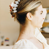Teleties Classic Hair Clip | Large - Coconut White