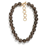 Chunky Leopard Print Beaded Necklace - Lace and Grace Boutique