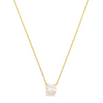 Dainty Crystal Pendant Chain Link Necklace - Lace and Grace Boutique