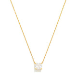 Dainty Crystal Pendant Chain Link Necklace - Lace and Grace Boutique