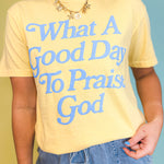Praise God Graphic Tee - Butter - Lace and Grace Boutique