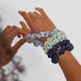 Kitsch Ruched Satin Scrunchie Set - Garden Bouquet