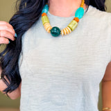 Round Neck Slub Muscle Tank Top - Sage