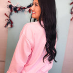 USA Patchwork Pullover - Pink - Lace and Grace Boutique