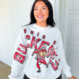 Ohio State Buckeyes Mascot Crewneck Sweatshirt - White