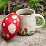 Natural Life Lidded Mushroom Mug - Lace and Grace Boutique