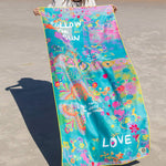 Natural Life Double Sided Microfiber Beach Towel - Teal - Lace and Grace Boutique