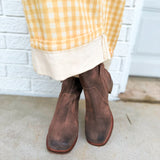 Roan by BedStu Notice Ankle Boot - Grey Suede Rust BFS - Lace and Grace Boutique