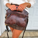 BedStu Greenway Crossbody Bag - Teak Rustic Black Rustic - Lace and Grace Boutique