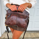 BedStu Greenway Crossbody Bag - Teak Rustic Black Rustic - Lace and Grace Boutique