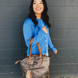 BedStu Barra II Tote Bag - Black Lux Tan Rustic