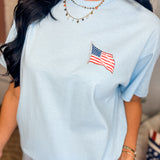 Simply Southern Liberty, Loyalty, & Love Graphic Tee - Ice - Lace and Grace Boutique