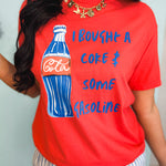 Bought A Coke Tee - Paprika Red - Lace and Grace Boutique