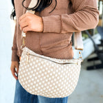 Kedzie Terrace Woven Crossbody - Taupe - Lace and Grace Boutique