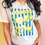 Squeeze The Day Graphic Tee - Oatmeal - Lace and Grace Boutique