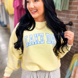 Lake Day Corded Sweatshirt - Butter Yellow
