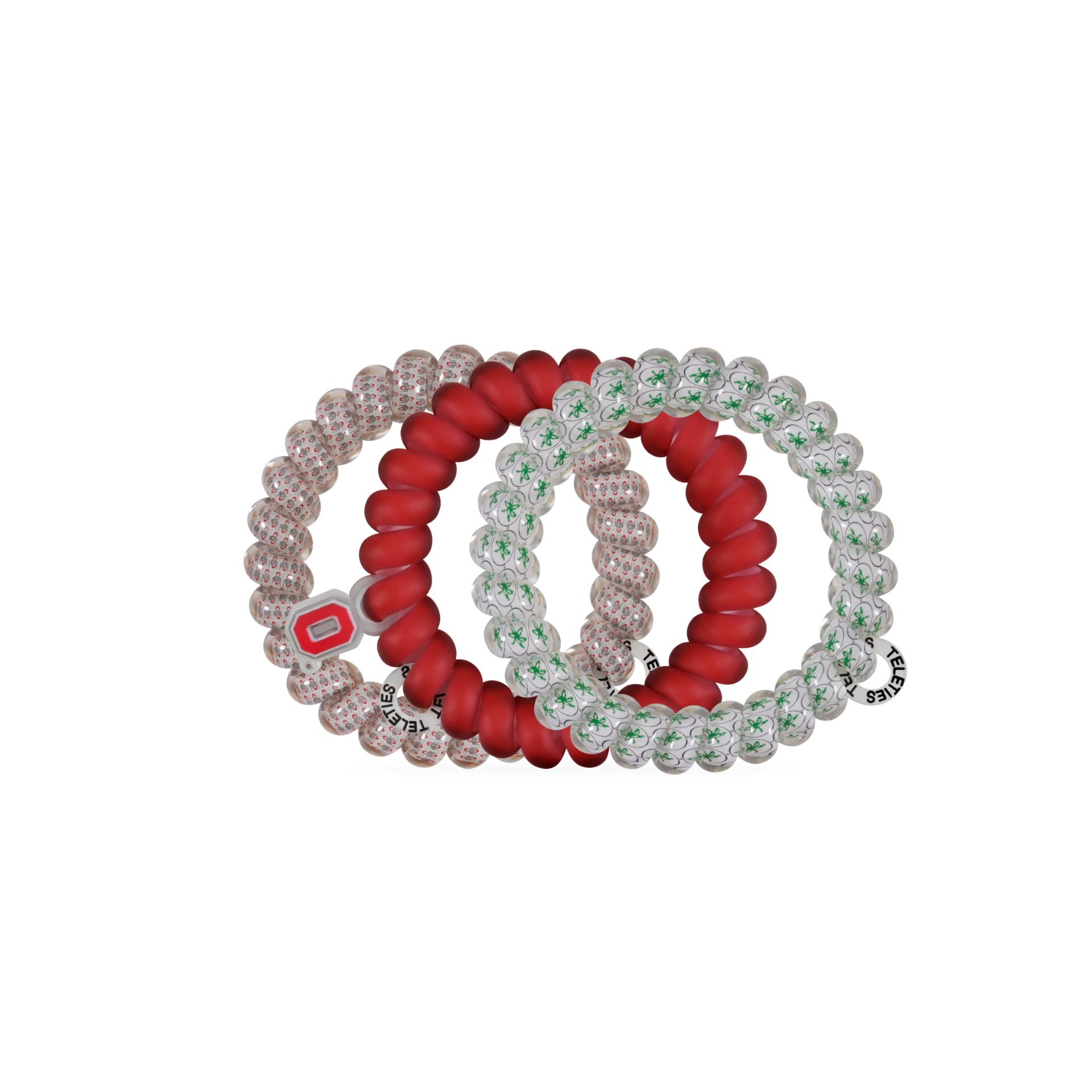 Teleties Spiral Hair Coils | Large - Go Bucks! - Lace and Grace Boutique