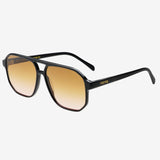 FREYRS Billie Unisex Aviator Sunglasses - Black/Brown